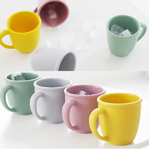 컵/머그/물병 파스텔 실리콘 머그컵 320ml 4color